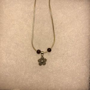 Sterling Silver Flower Necklace
